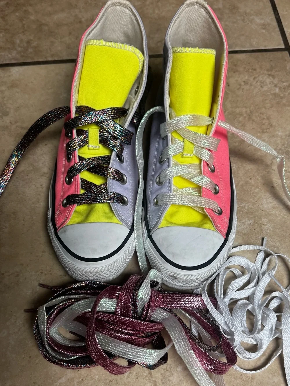 Converse Chuck Taylor Electric Blush High Tops women’s size 8